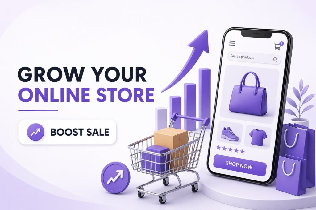 E-commerce marketing services for online store growth and sales boost