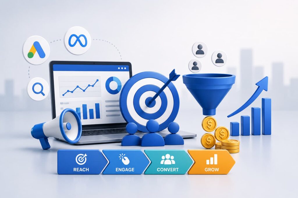 Performance marketing strategy helping businesses generate leads and sales